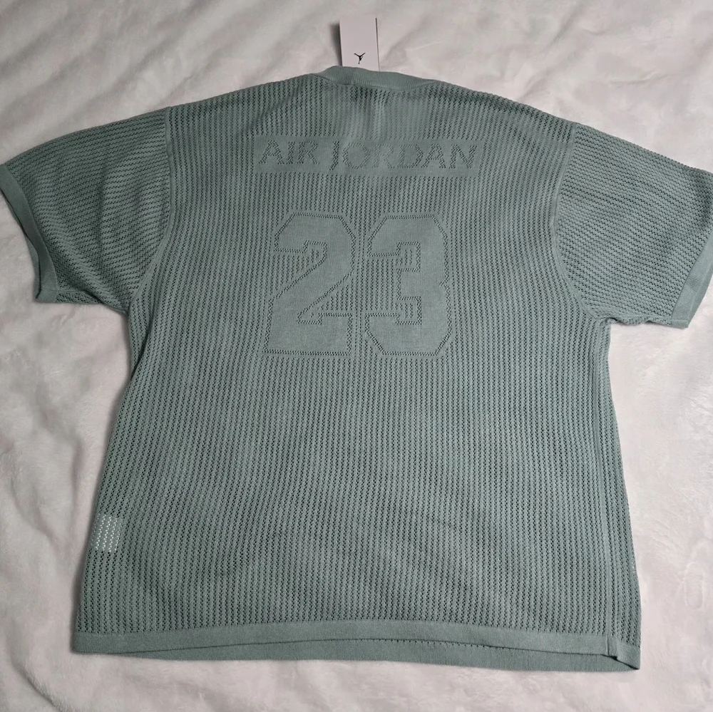 Nike Air Jordan Knit Jersey Top shirt Mineral Slate HQ0766-309 Men Size XL